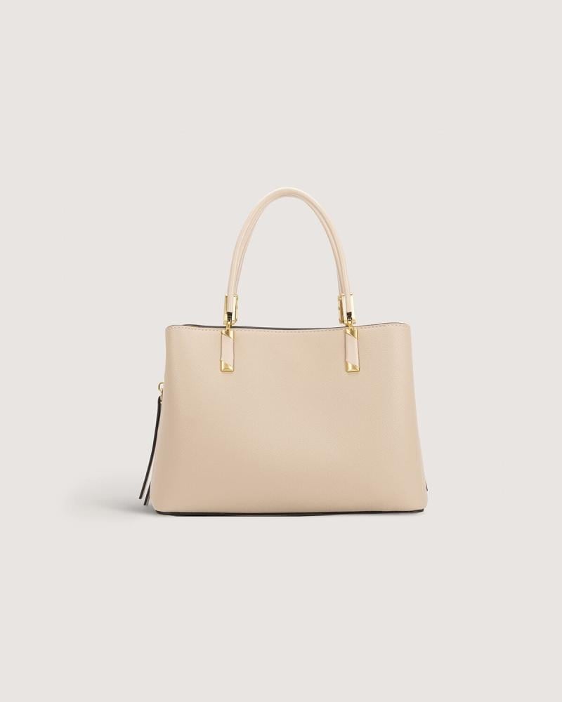 Women's medium-sized bag in beige