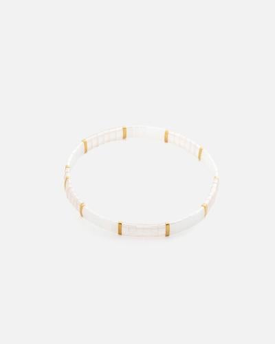 Women's bracelet in white and gold