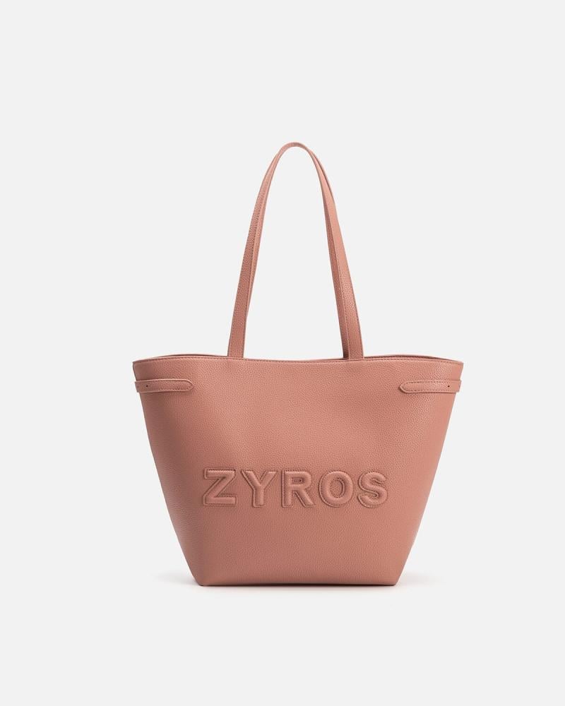 A spacious bag with a practical design in pink