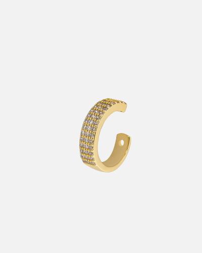 Women's single earring in gold