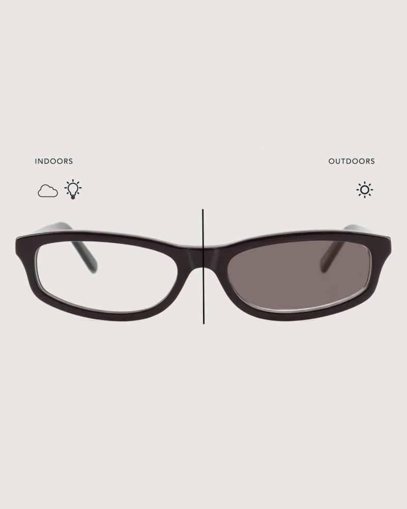 Women's Geometric Lens Sunglasses Patterned Brown