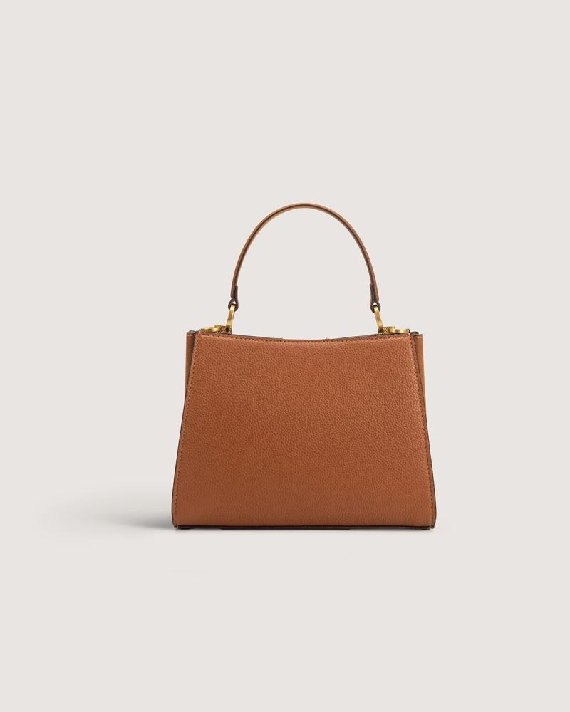 All-day bag in brown leather