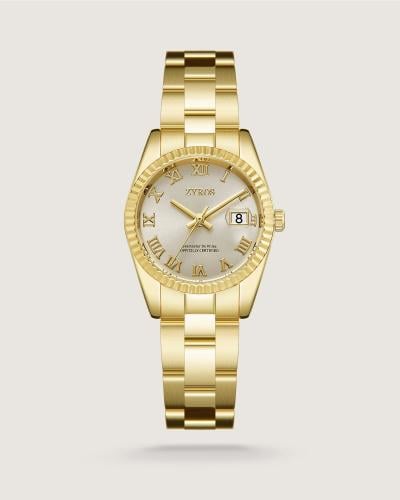 Ezzat women's watch, steel, gold color