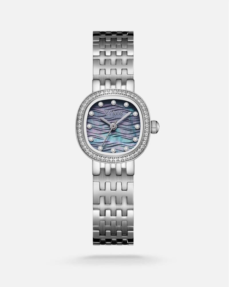 Women's watch with a silver-tone steel strap