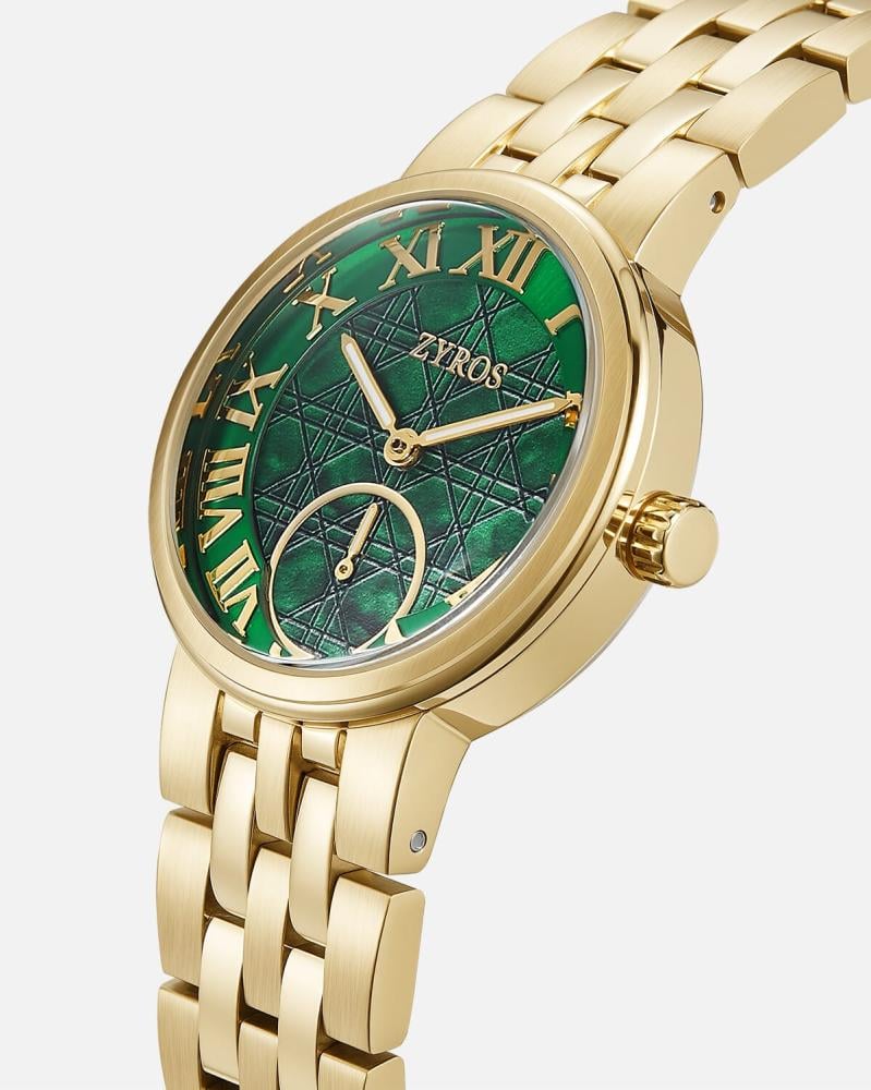 ساعة إليغانس النسائية كلاسيكية بلون ذهبي