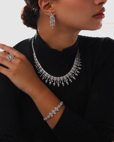 Royal silver women's accessory set