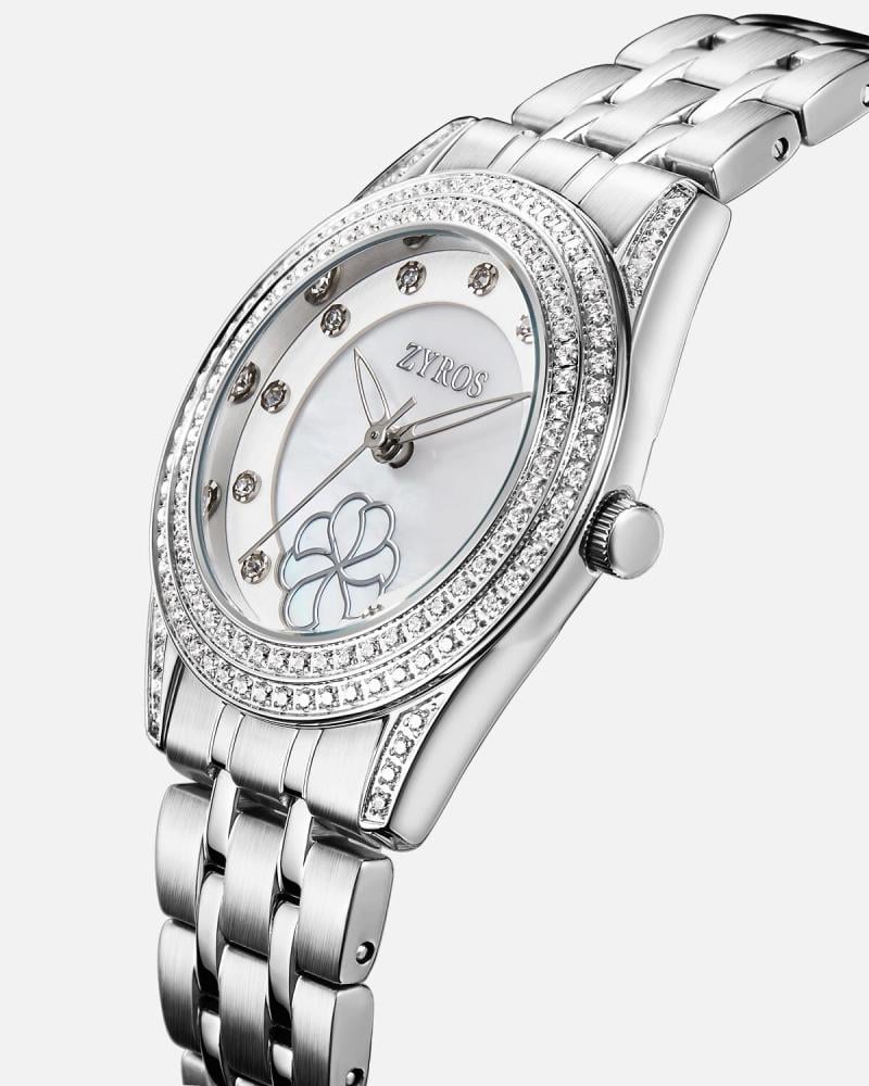 Classic women's watch in silver