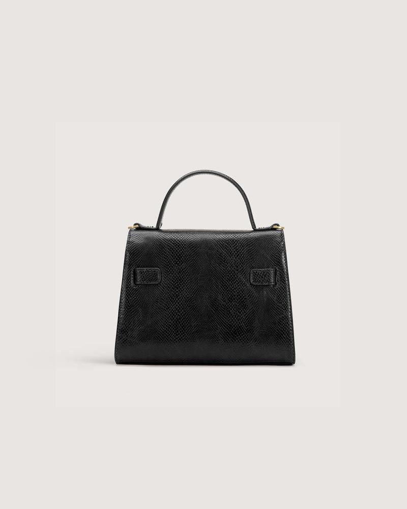 A medium-sized black bag for everyday use
