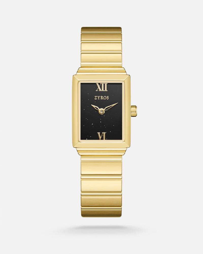 Women's watch with a gold-tone steel strap