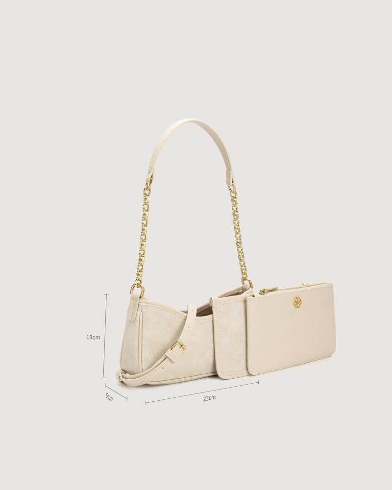 Small women's bag in beige