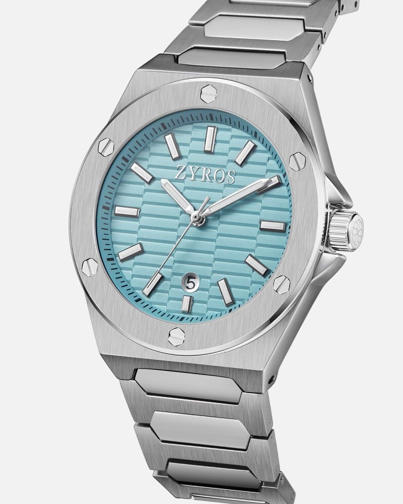 Classic men's watch in silver color