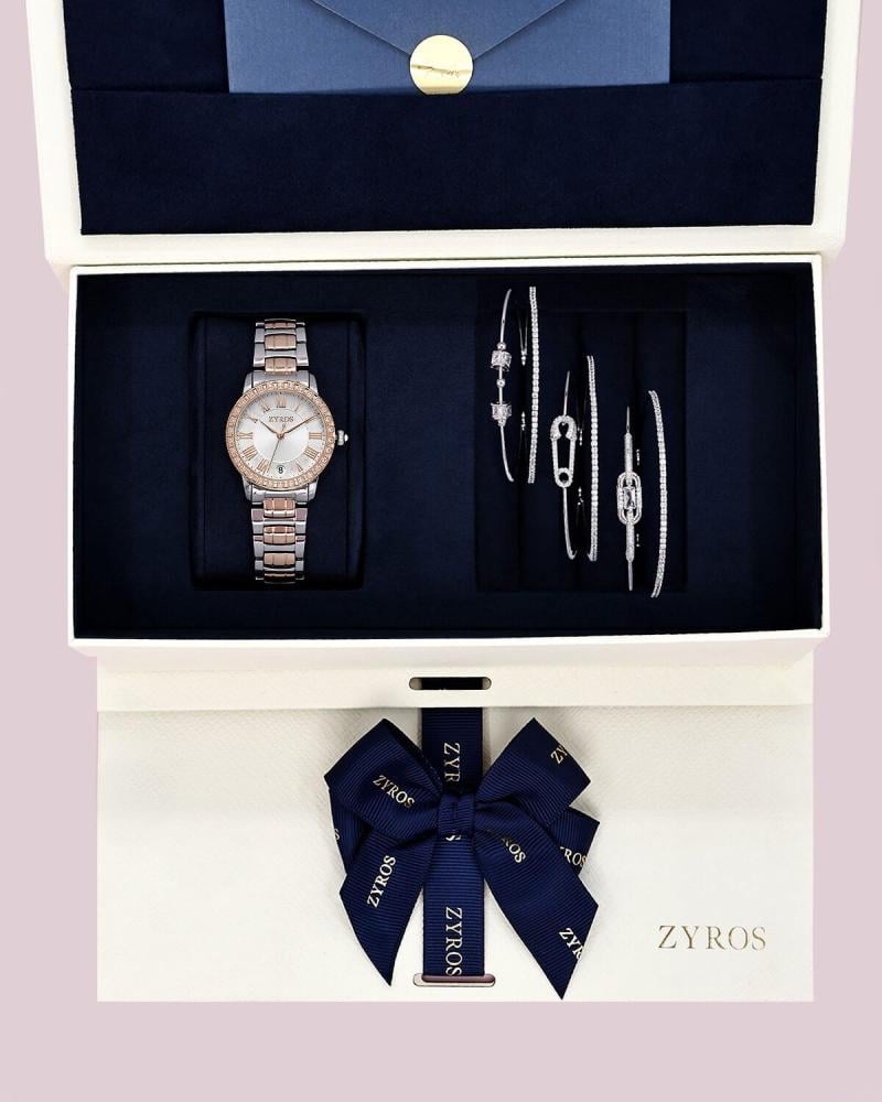 Women's gift set including watch and bracelets