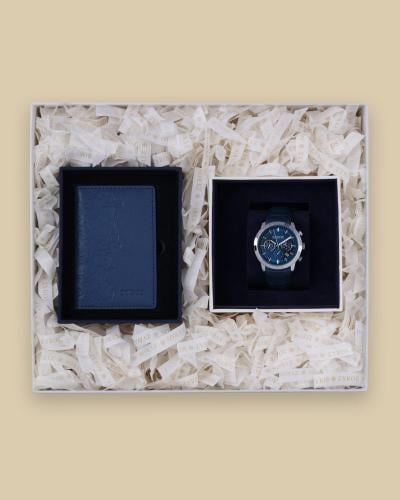 Stylish men's gift set: watch and wallet