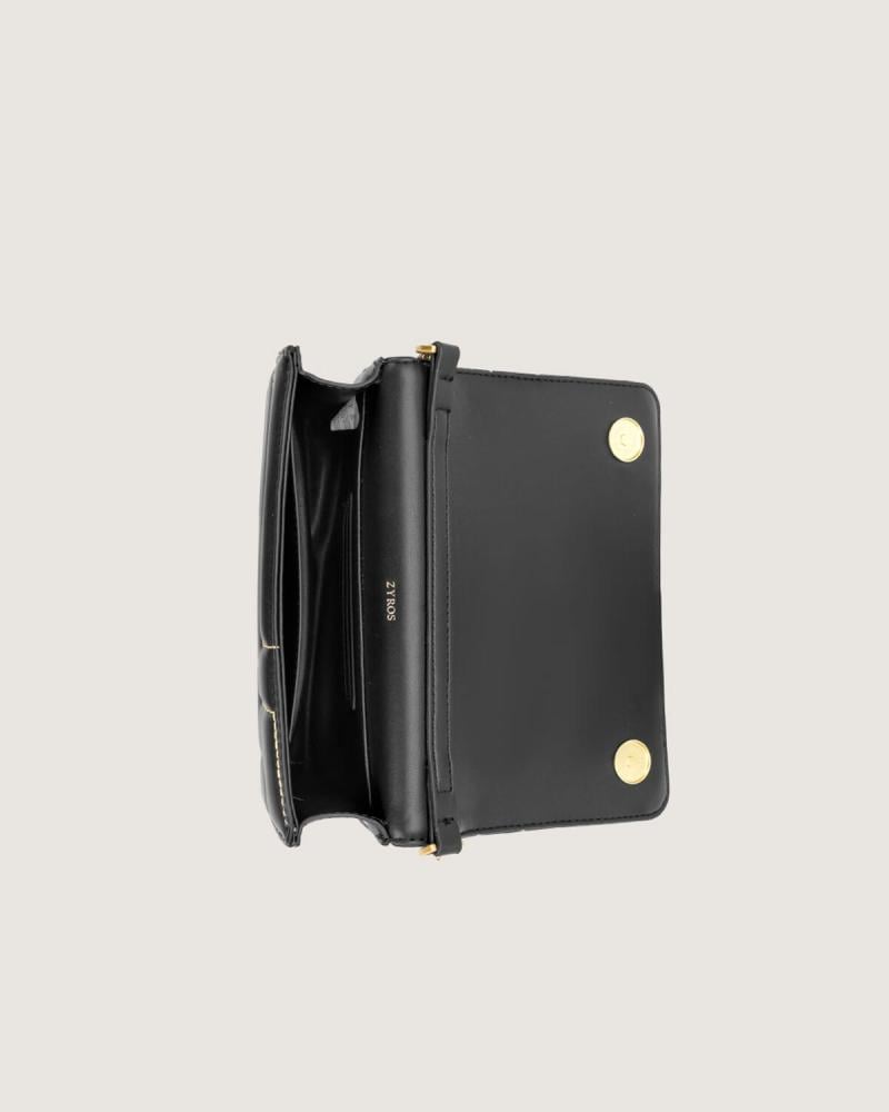 شنطة فِضة النسائية بحجم صغير بلون أسود