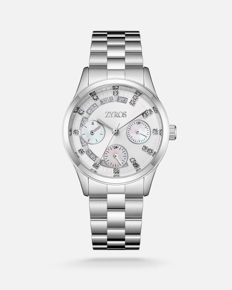 Elegant silver women's watch