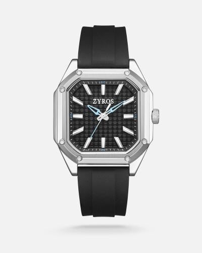Faisal men's watch, made of black rubber.