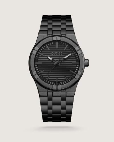Shamoukh Men's Watch, Black Steel