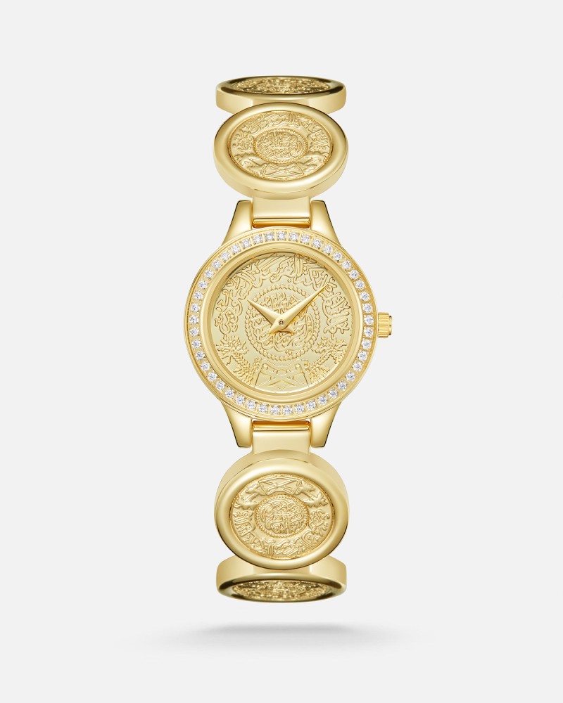 A women's gift with a design that reflects originality in a golden color