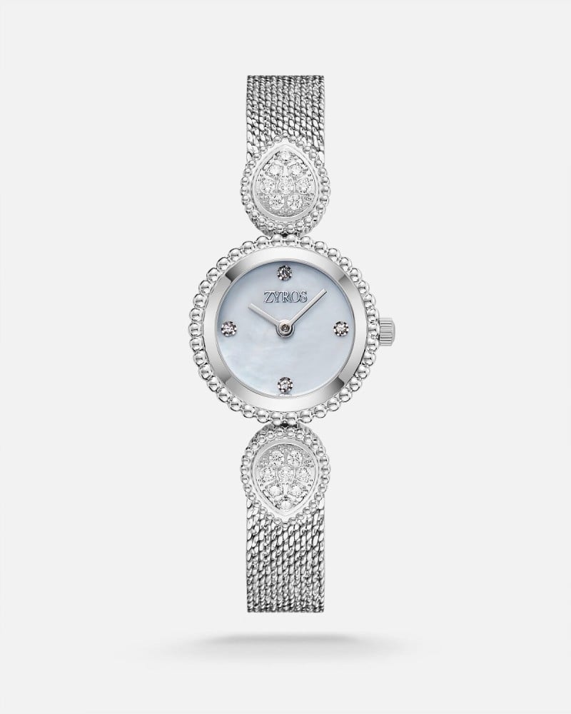 Women's silver steel watch