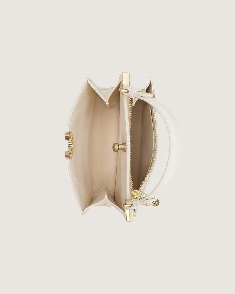 A stylish women's bag in beige