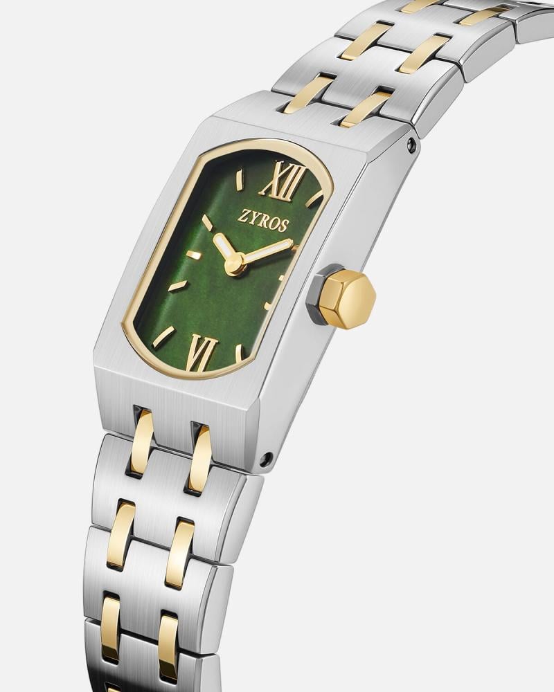 ساعة وتر النسائية باللون الذهبي والفضي