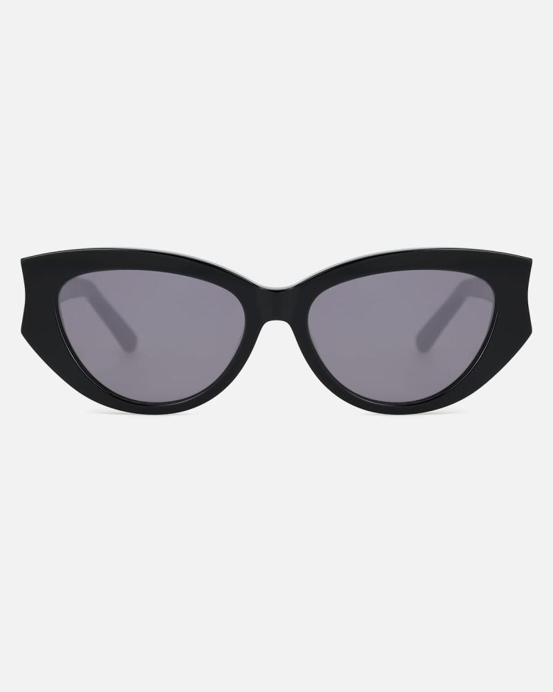 Women's Sunglasses with Sharp Angles  Black