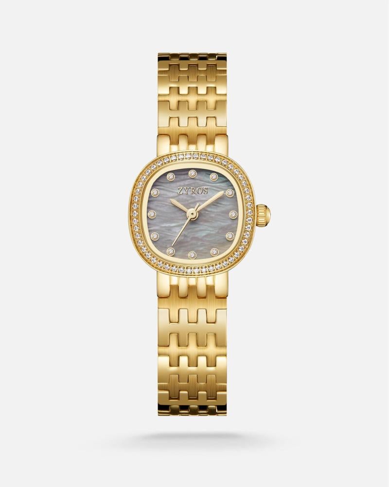 Women's watch with a gold-tone steel strap