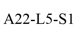 A22-L5-S1