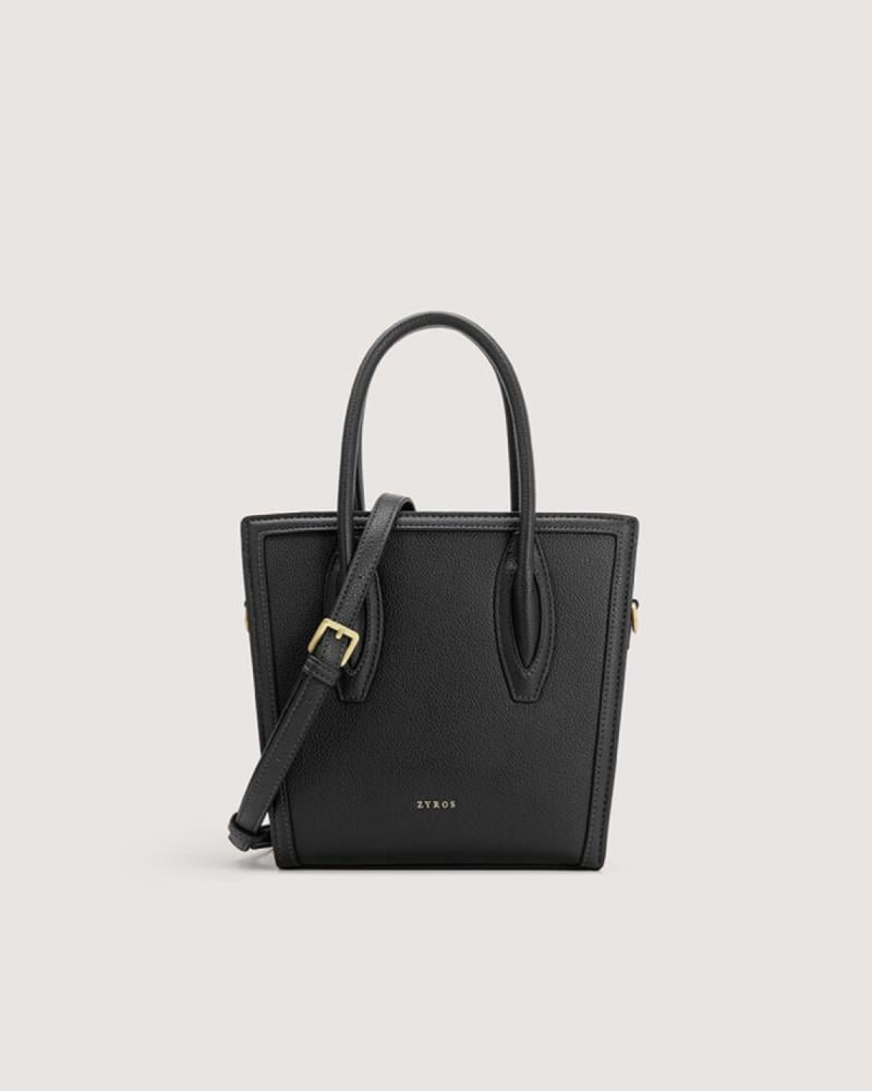 شنطة نسائية متوسطة الحجم بلون أسود