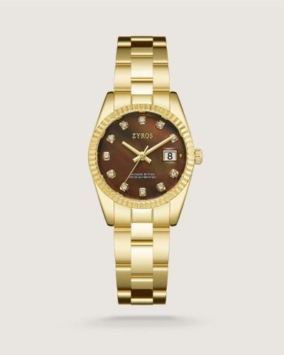 Ezzat women's watch, steel, gold color