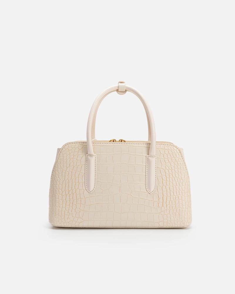 Classic women's bag in beige