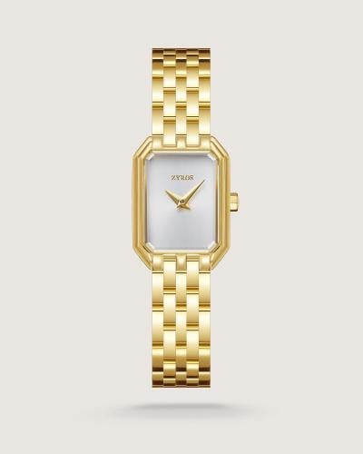 Elegant women's watch, steel, gold color