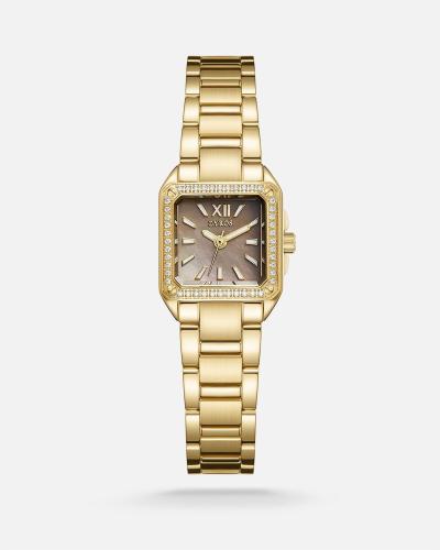 Full women's watch in gold