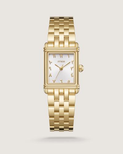 Shamoukh women's watch, steel, gold color