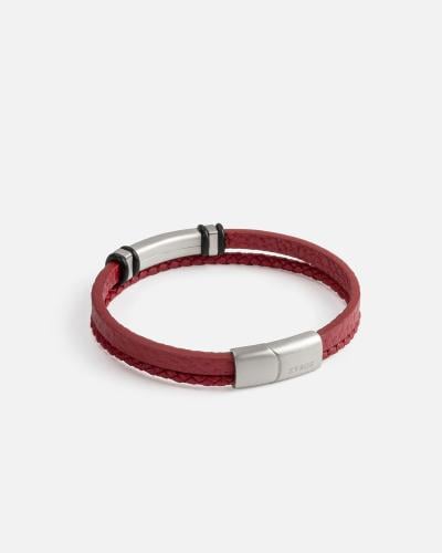 Stylish men's bracelet in red