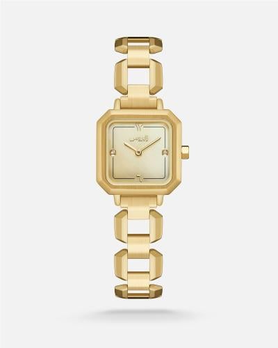 Women's watch with a gold-tone steel strap