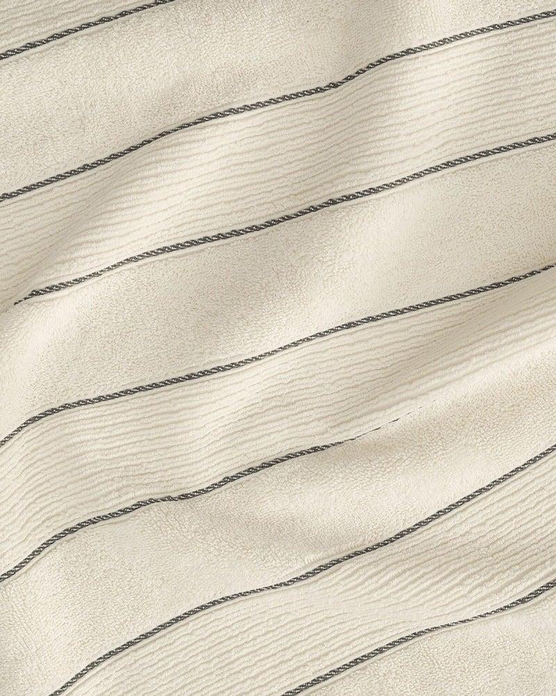 Two-piece set of white floor towels
