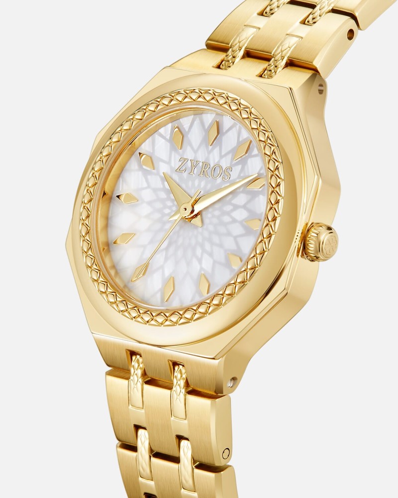 Women's gold-tone steel watch