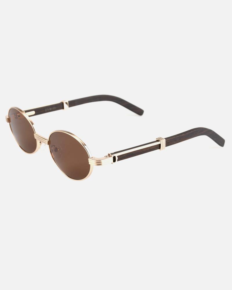 Elegant Sunglasses – Gold & Brown