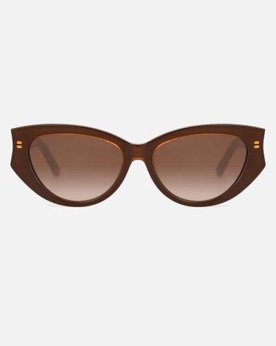 Women's Sunglasses with Sharp Angles Brown
