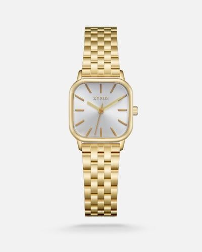 Women's watch with a gold-tone steel strap