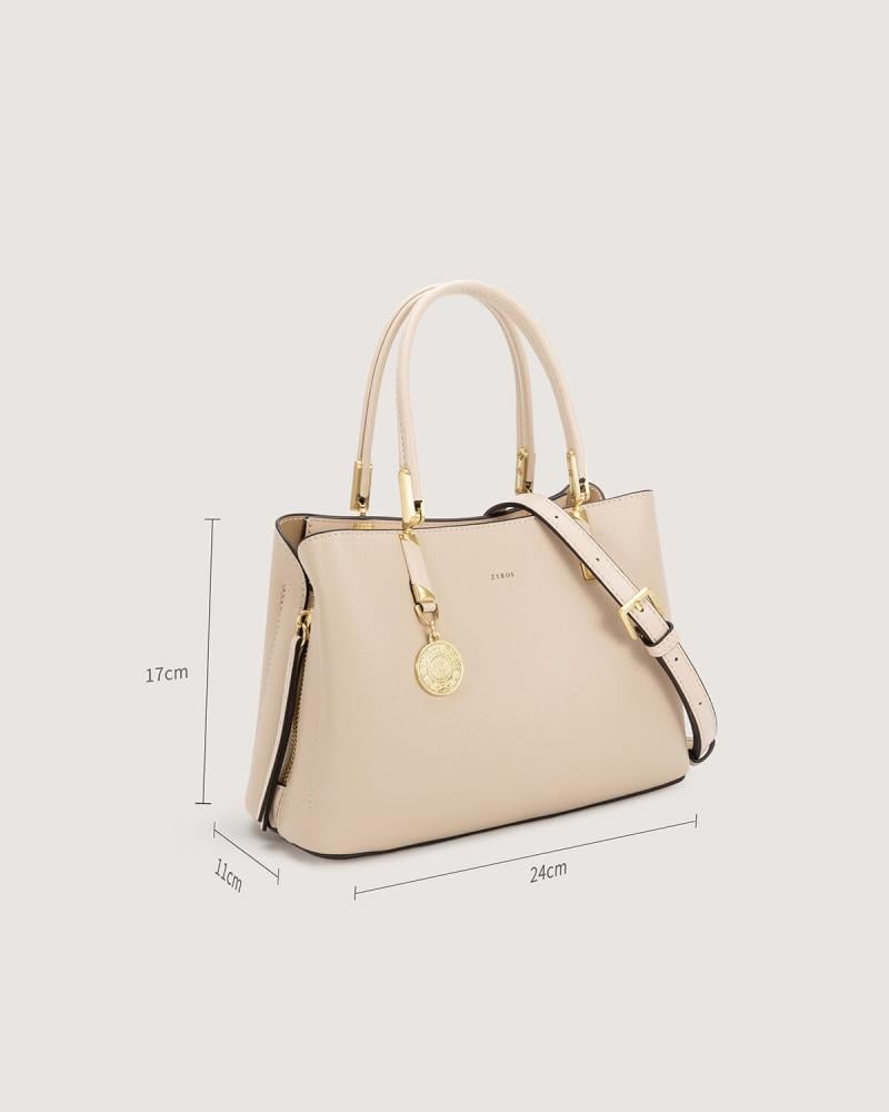 Women's medium-sized bag in beige