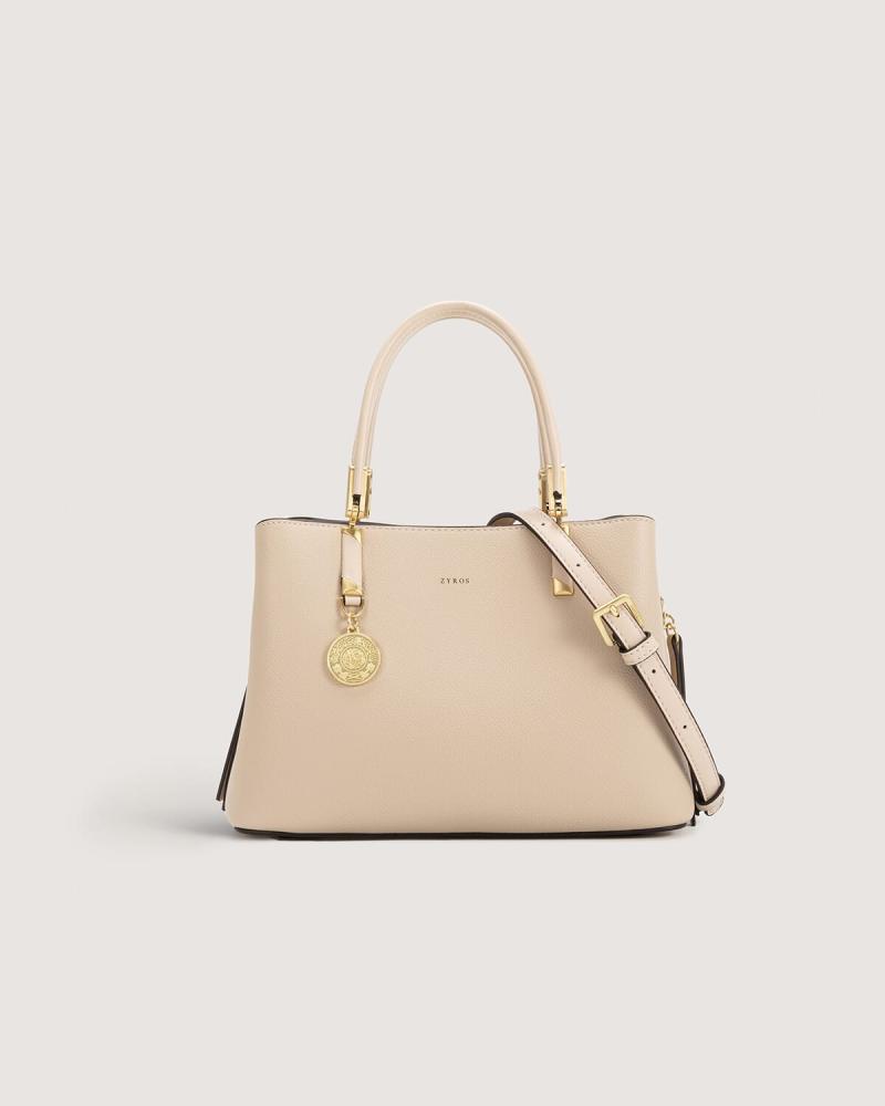 Women's medium-sized bag in beige