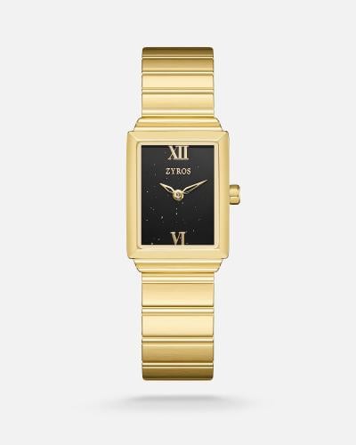 Women's watch with a gold-tone steel strap