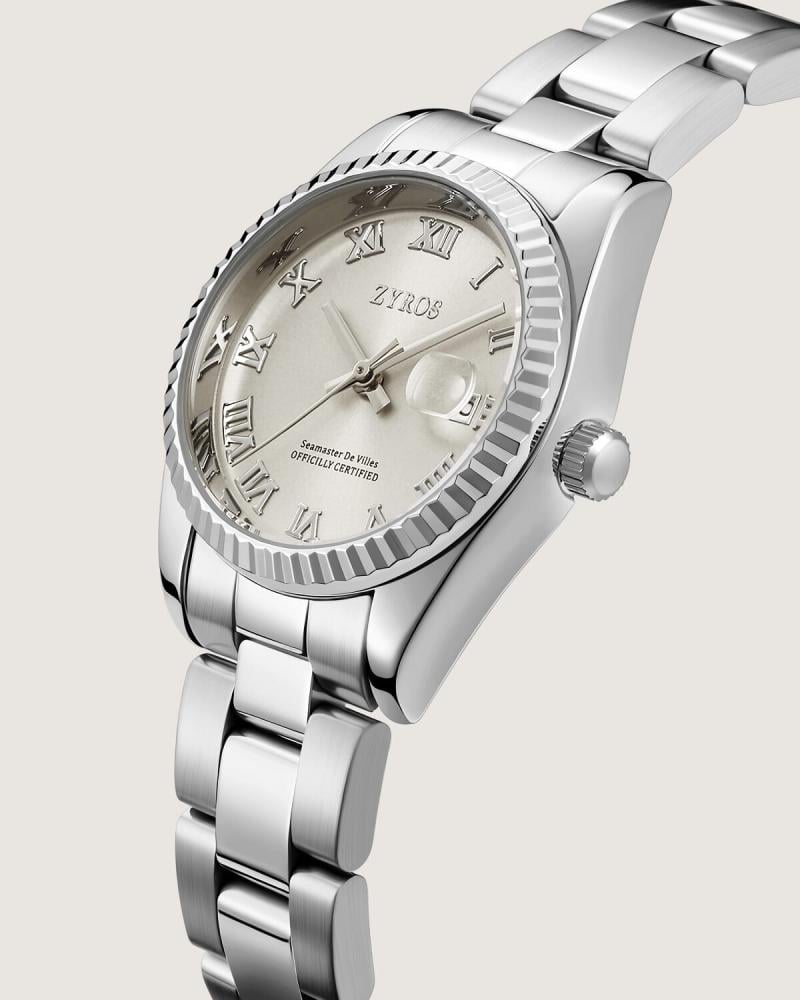 Ezzat women's watch, steel, silver color