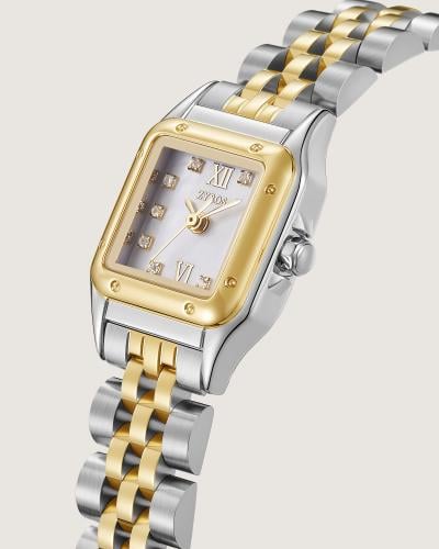 Asala women's watch, steel, gold and silver