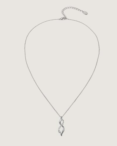 Delicate women's necklace in silver