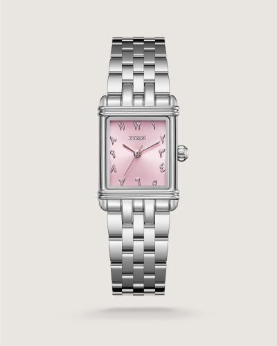 Shamoukh women's watch, steel, silver color