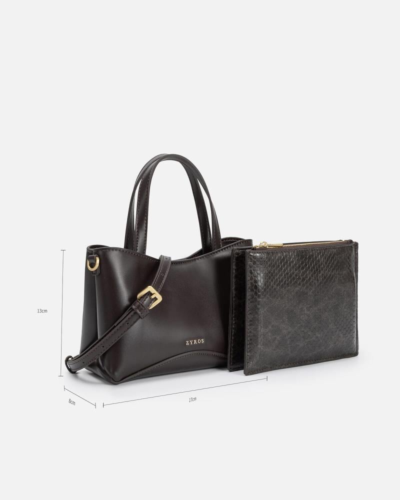 A women's bag that expresses beauty in a brown color