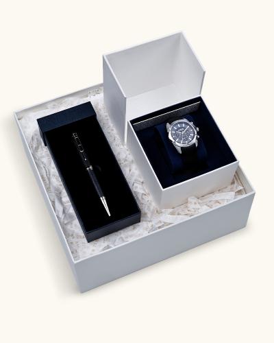 A distinctive men's gift: a watch and pen